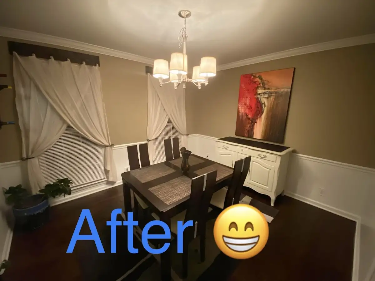 Professional dining room restoration after water damage in Sturtevant